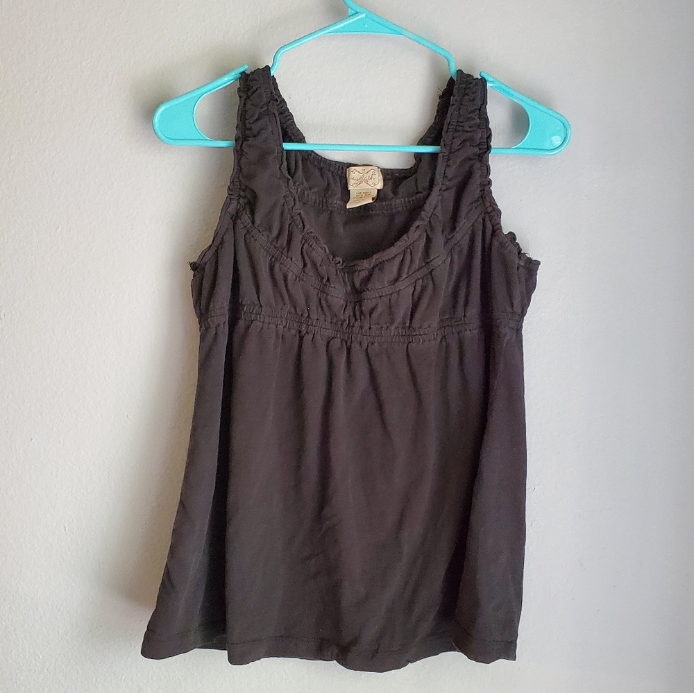 Black tank top